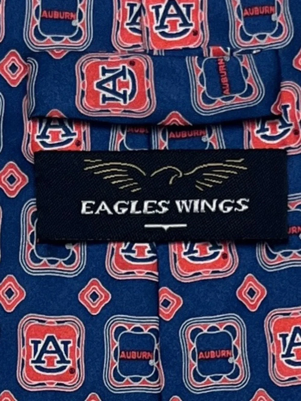 Eagles Wings Auburn Tigers Mens Silk Neck Tie